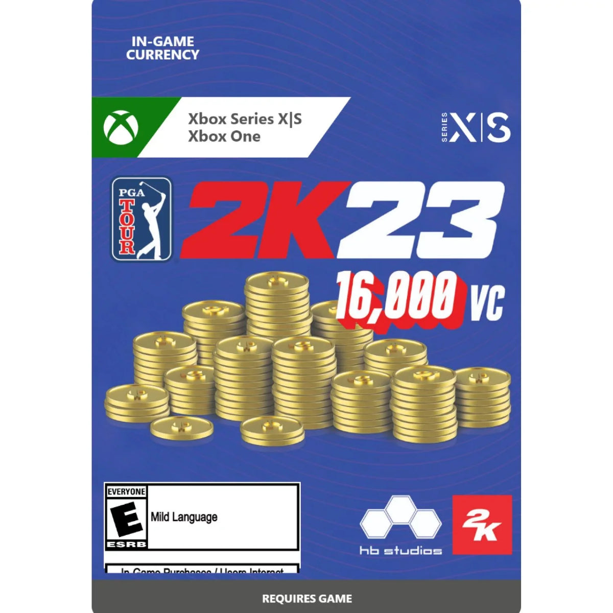 16,000 X|S Series - Pack 2K23 Tour - Xbox Xbox One, VC [Digital] PGA