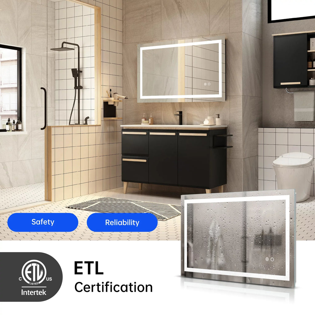 Illuminate - Mirror Mounted inches LED Bathroom design Wall with 32*24 -
