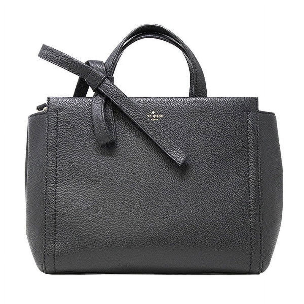 Black Leather Kate Handbag Bag Spade Lowell Lane (Wkru5161) Cordelia