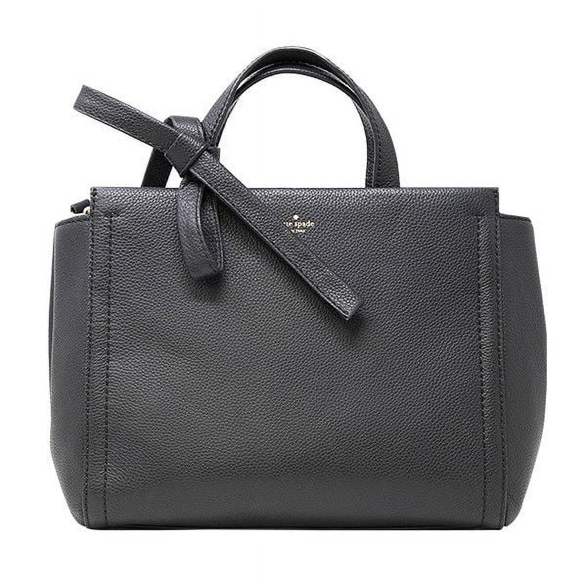 Black Leather Kate Handbag Bag Spade Lowell Lane (Wkru5161) Cordelia
