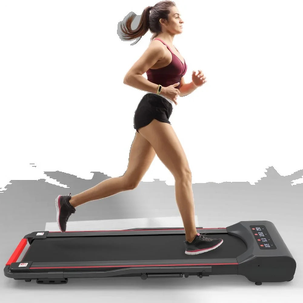 Walking Under Treadmill Foldable Desk with Pad Handlebar Remote Controll