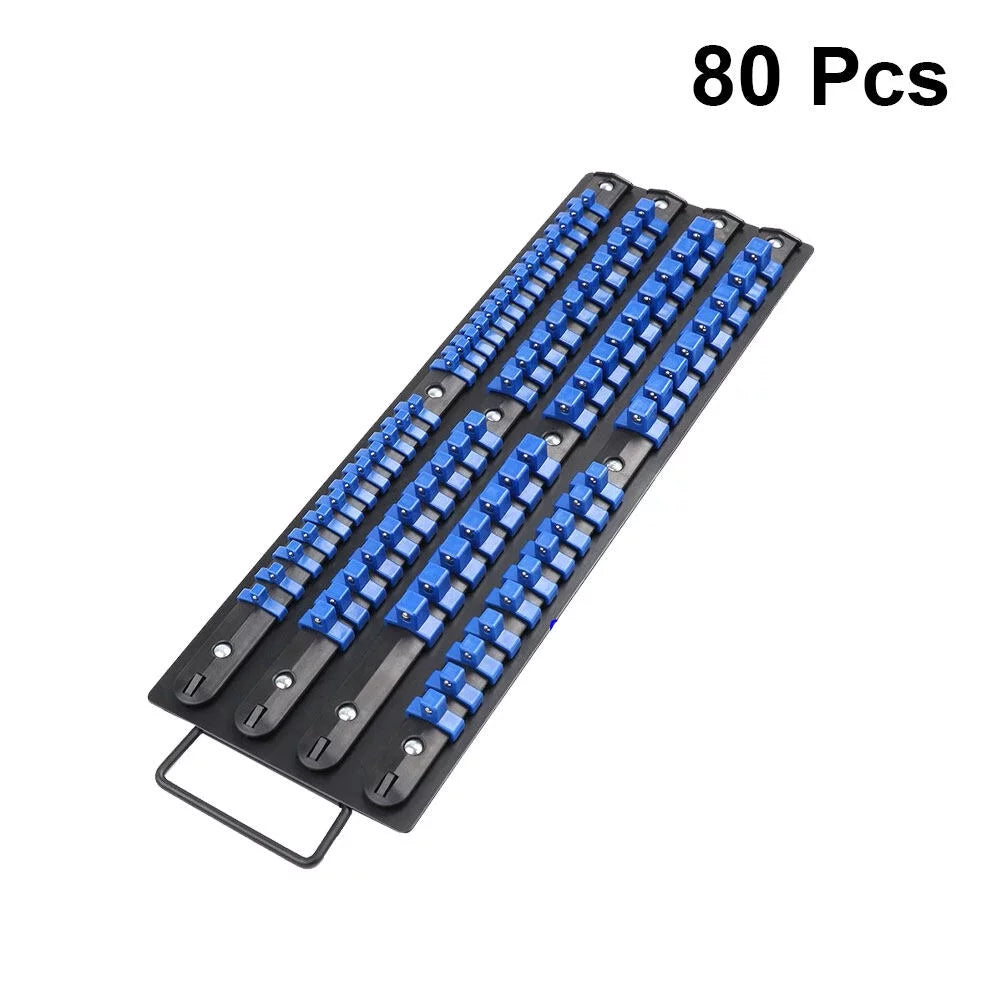 80 Organize Socket Storage Holder Wrench Sliding HEMOTON Rack Industrial Mountable ABS Rail Socket