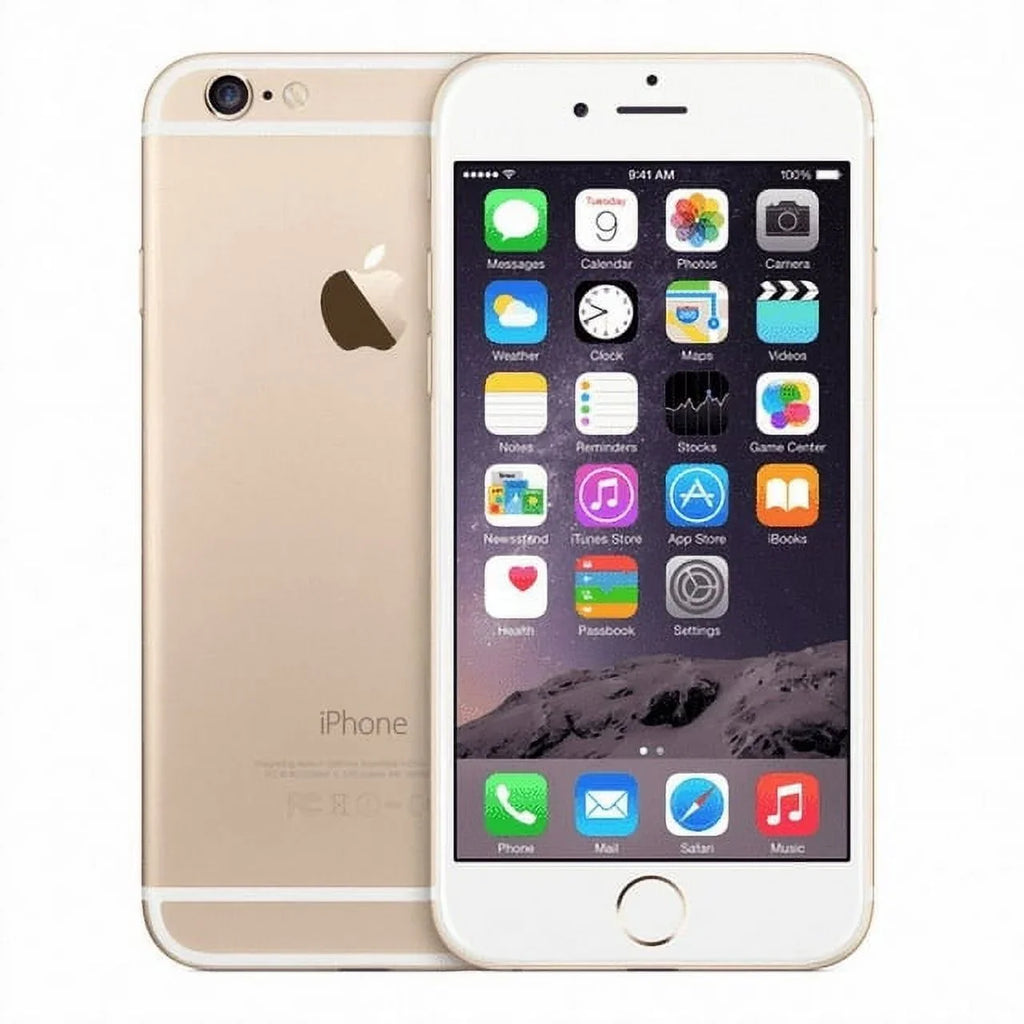 iPhone Restored Tmobile, FREE Boost, Plus (Grade AT&T, 6 16GB Unlocked, CASE Gold, A)