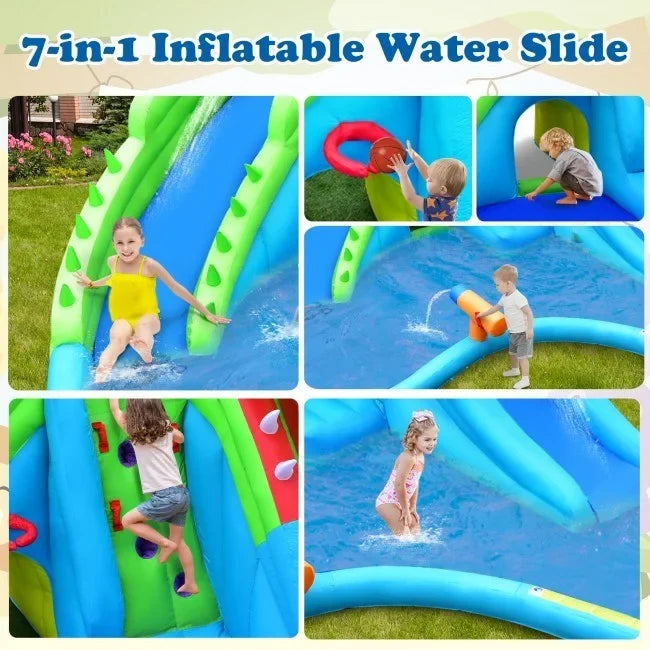 Bounce Splashing Pool with 7 1 in House Inflatable