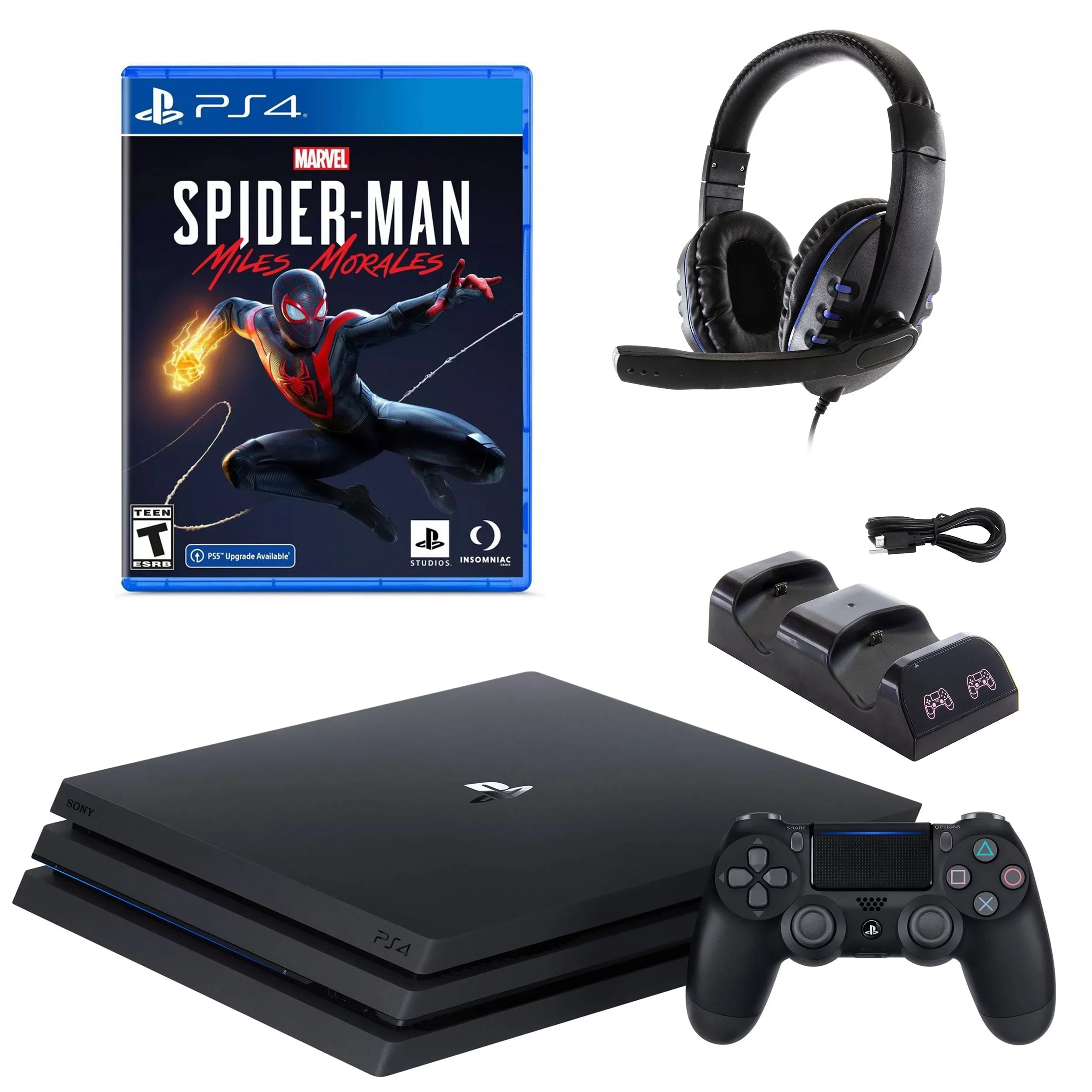 Morales and 4 Accessories Miles PlayStation Spider-Man: with Pro