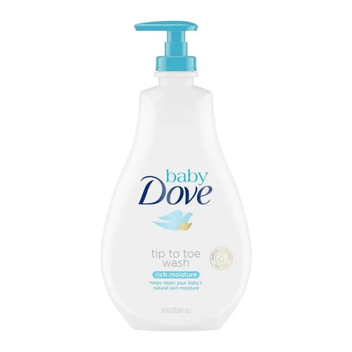 Pack Dove 3 Toe Moisture 20 to Wash, Rich Tip Baby Oz,