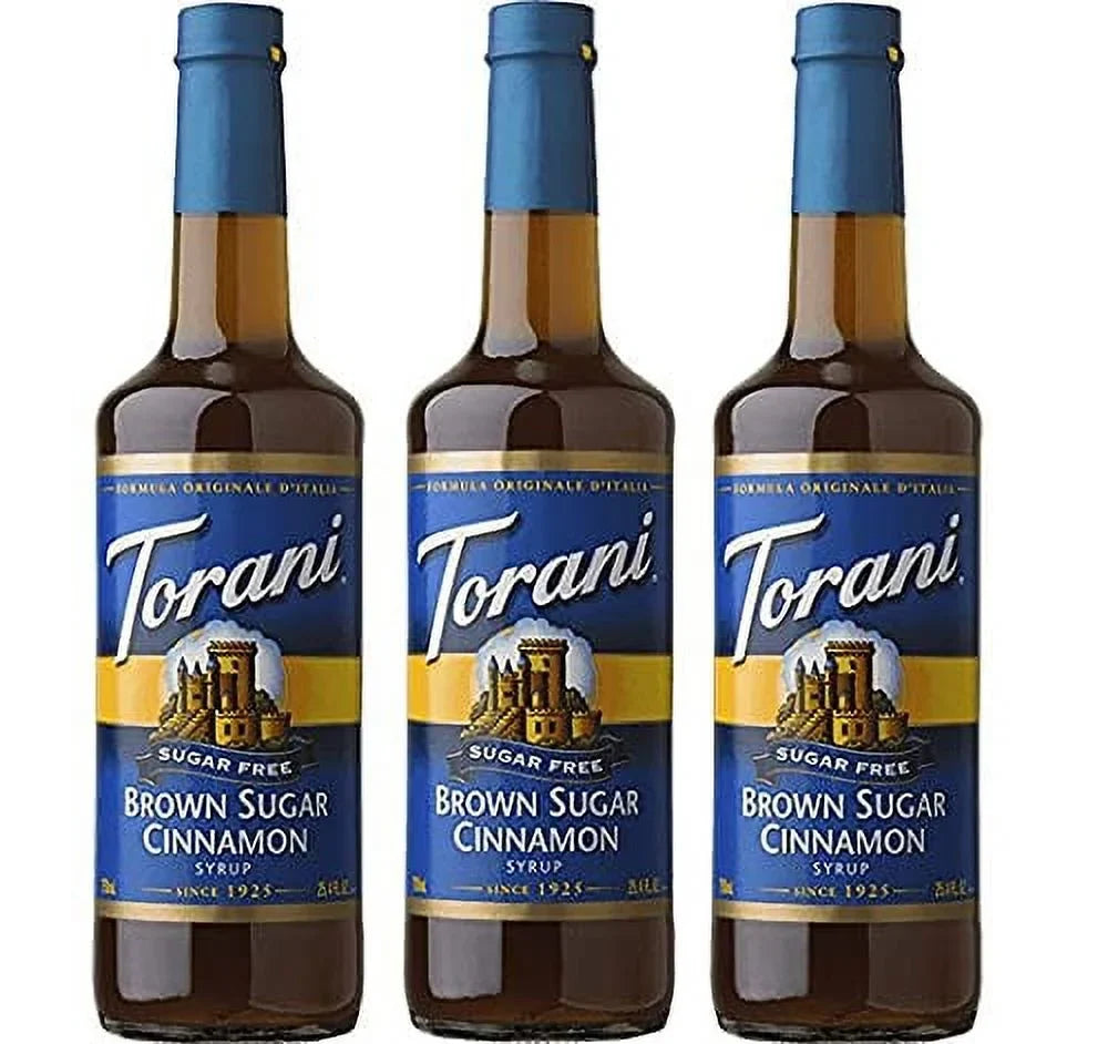 Free Sugar Torani Sugar Brown Syrup Cinnamon 3-Pack