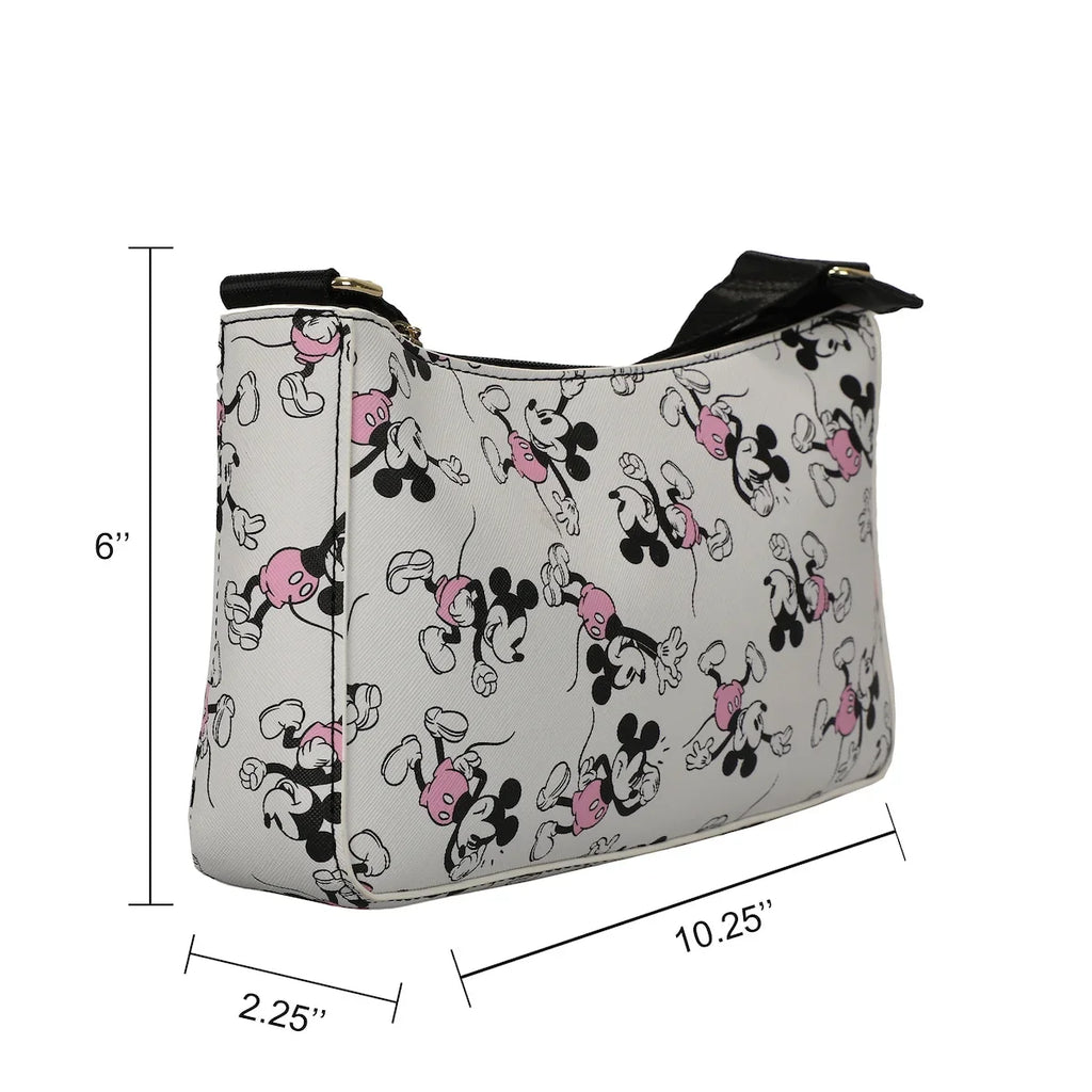 Purse With Mouse Removable Coin Disney Mickey Handbag Women's White