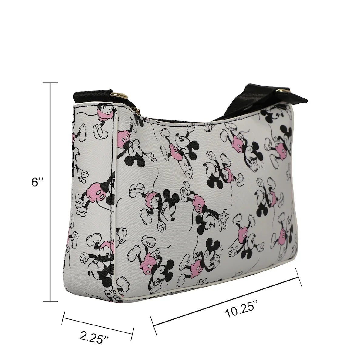 Purse With Mouse Removable Coin Disney Mickey Handbag Women's White