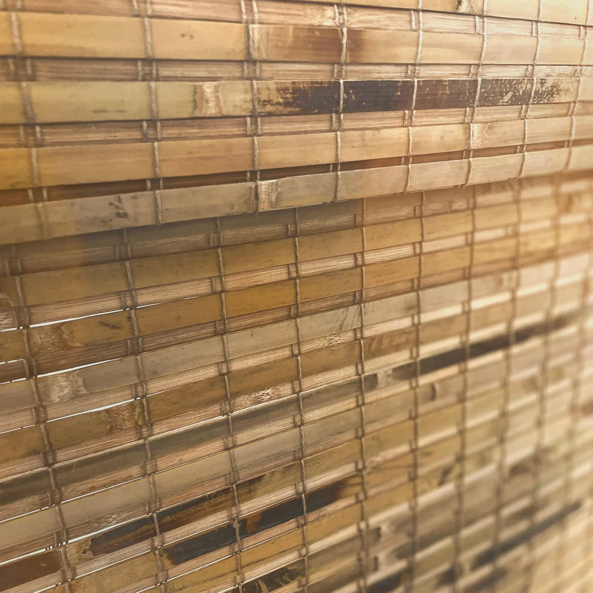 | Privacy) Bamboo | Custom Roman 60"H MOOD Cedar Woven Shades 52"W | for Wood Natural NATURAL Natural | Cordless (Great Shades X Designer Windows