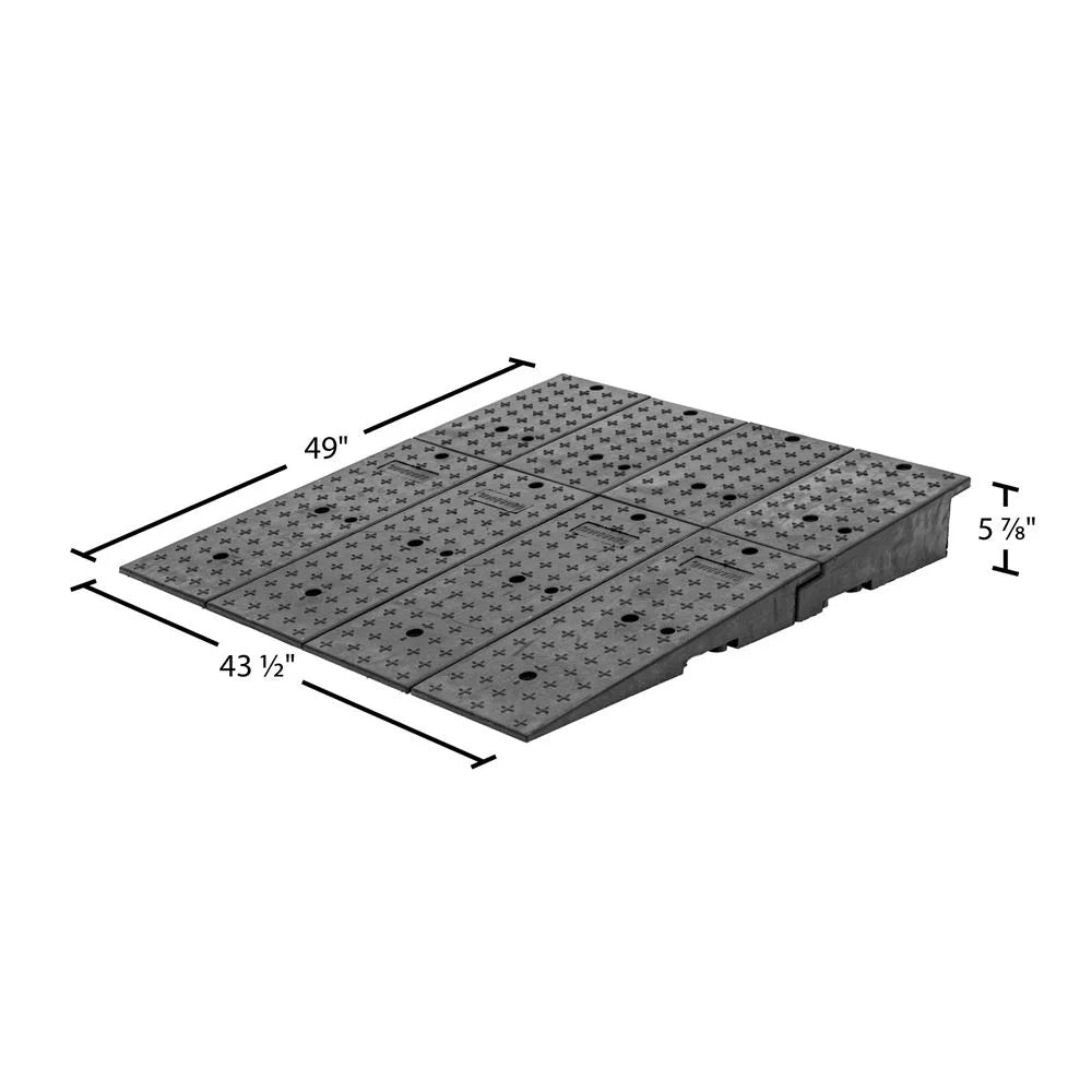 49" Rubber Ramps 20CR44911 44" Guardian Full-Width Container - Shipping x Wedge
