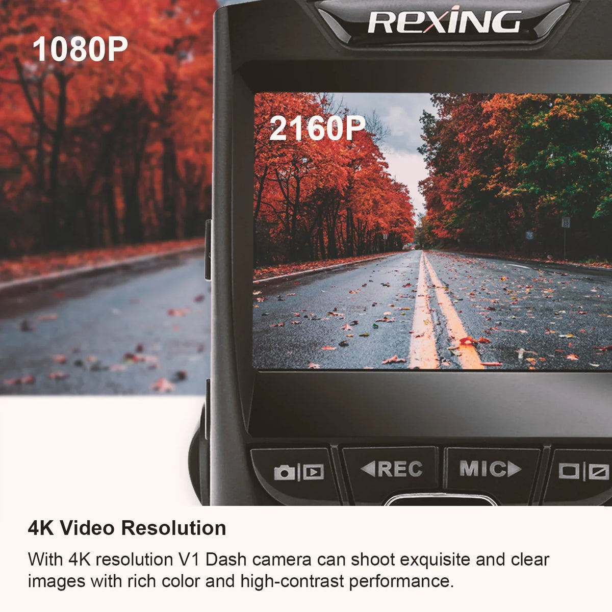 Cam Car Dash Rexing V1-4K HD Ultra