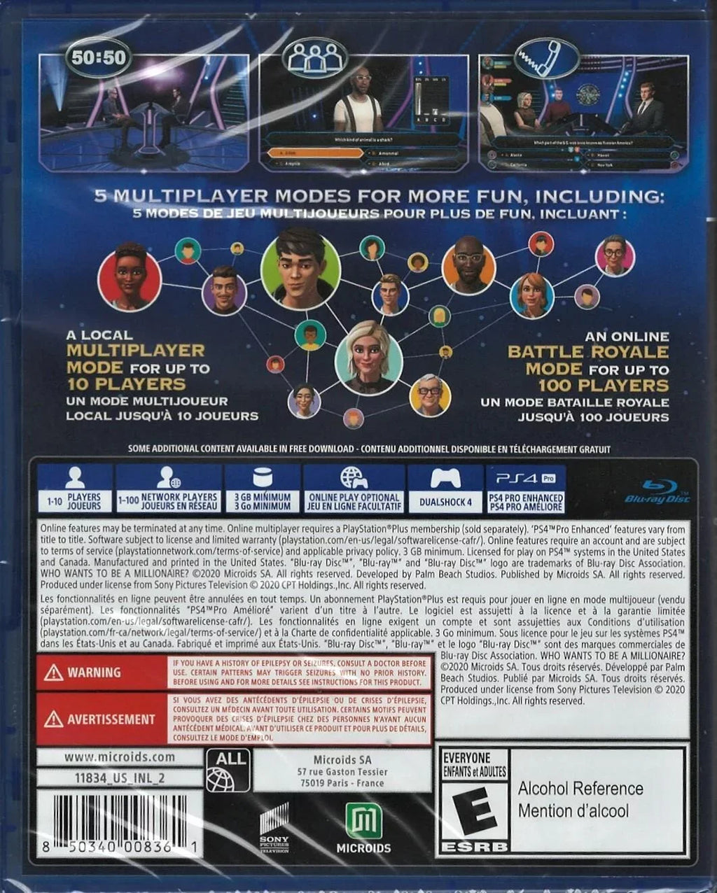 Wants Millionaire to New US Version) Be PlayStat-0850340008361 PS4 Factory Sealed A (Brand Who