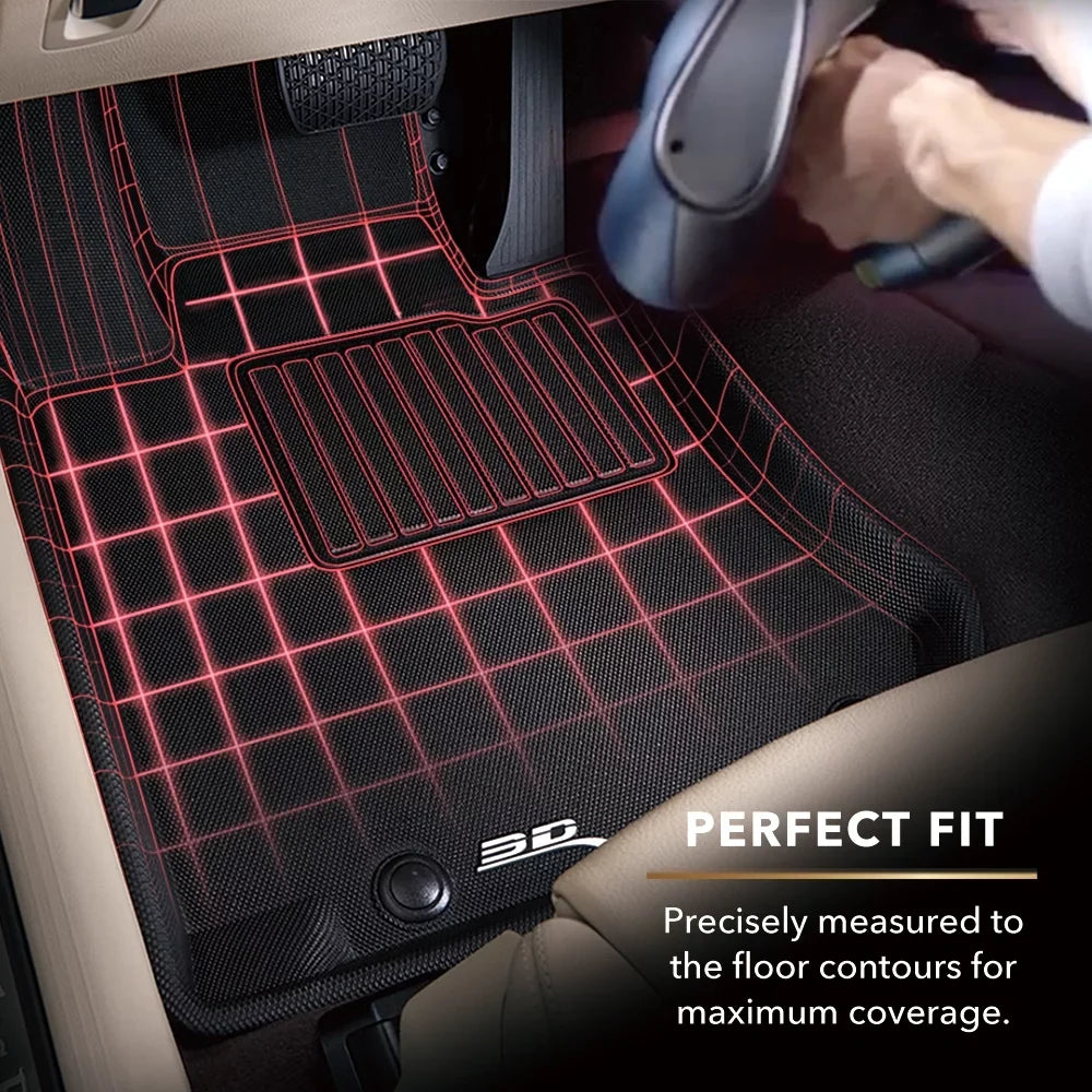 Front SUBARU KAGU Floor with (BLACK) Mat MAXpider - 2014-2018 3D Row compatible FORESTER