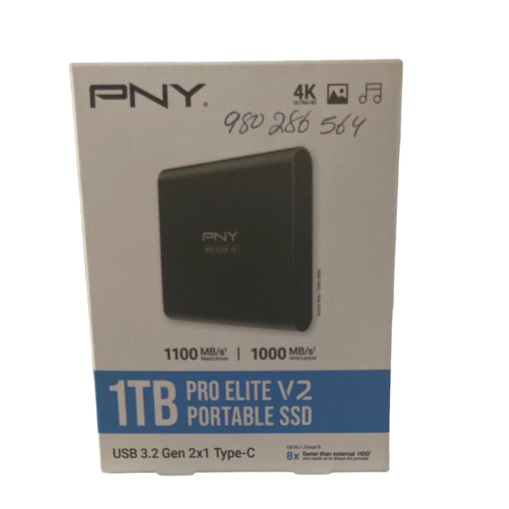 USB 3.2 Elite V2 State 1TB Drive Portable Gen Type-C Pro PNY 2x1 Solid