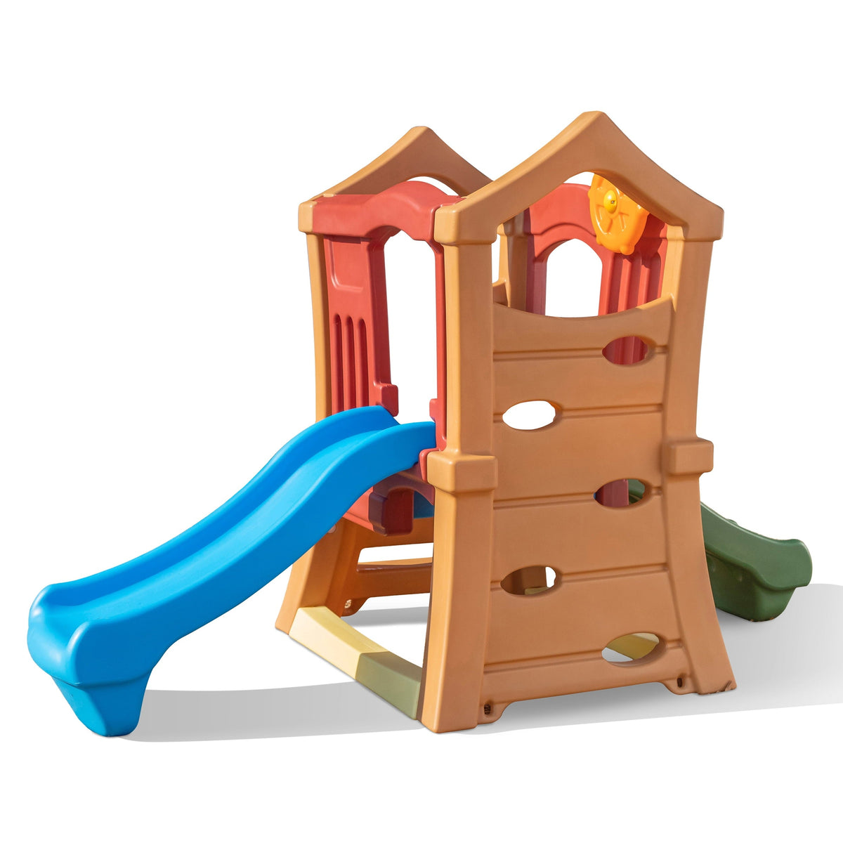 Toddlers Play Double Slide Climber, Up Step2