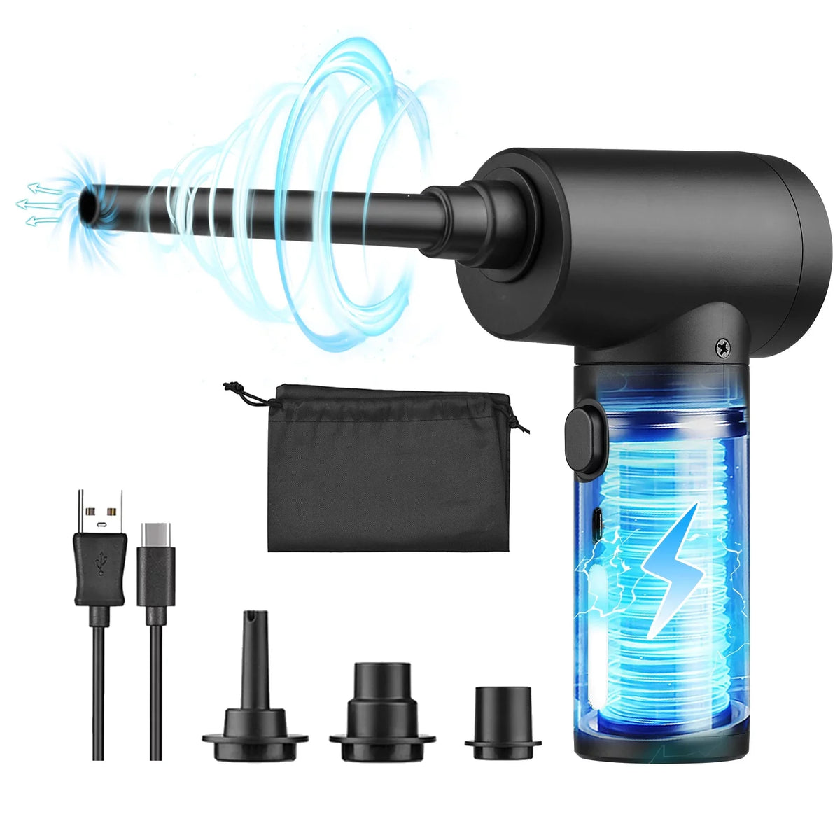 & Dust RPM IUP Device -in- Air Remover 2 Multifunctional Blowing Cordless Electric LED , 100 Duster W Pump 50000 Powerful Inflatable 1 2 100 Dazzduo 50000 Cleaner with WUYUZI for 1 Blower Reable Light