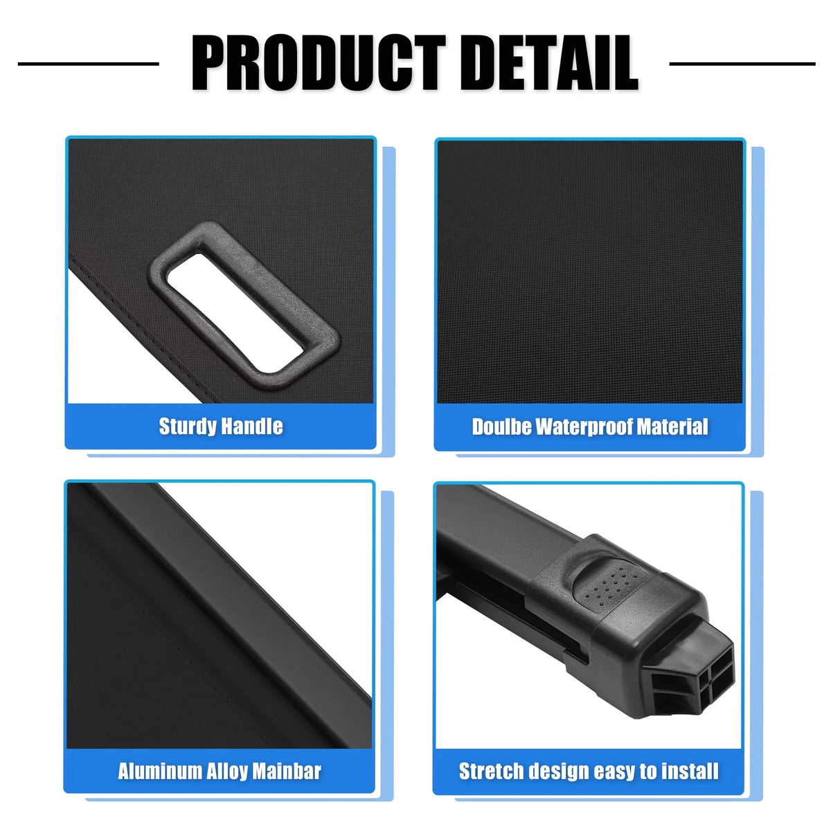 Cover Black Retractable Rear Unique for 2021-2024 Fit Cargo Shade Shield cover Ajustable Trunk Rogue Nissan Bargains