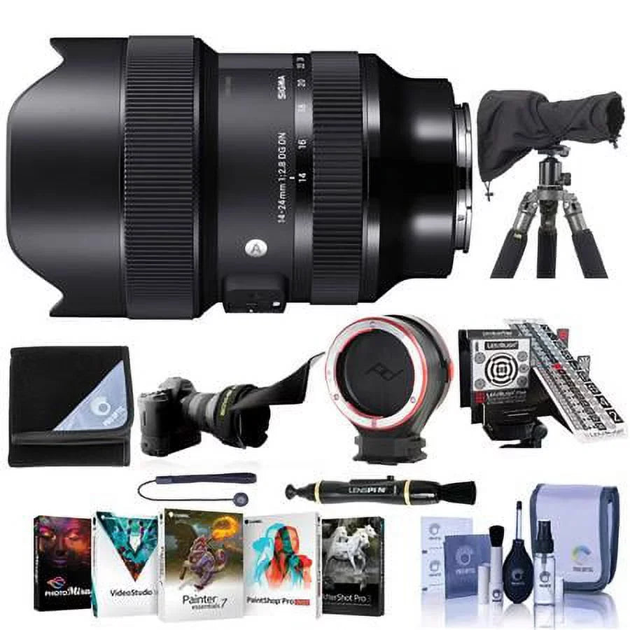 Bundle Changing for ART Kit, Shade, Adapter, Lens Cleaner E, 14-24mm Aid, Software RainCoat Kit Lens Calibration Flex Wrap, f/2.8 DN Cleaning with DG Sleeve, Kit, Lens Lens