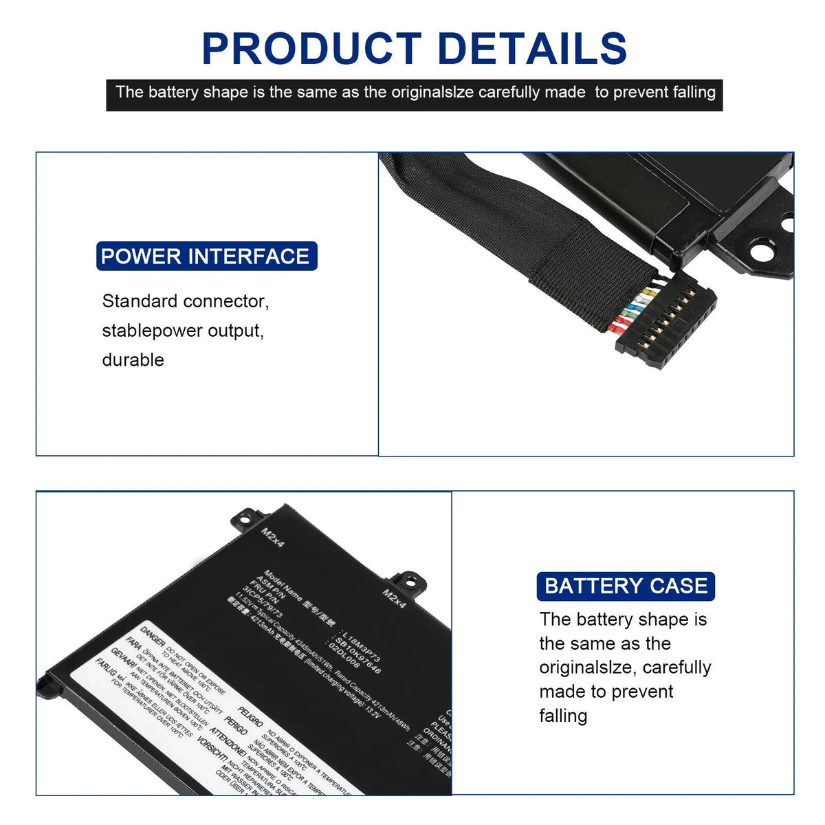 Gen L18C3P72 Battery for T490 1st P43S P14s T14 T495 ThinkPad