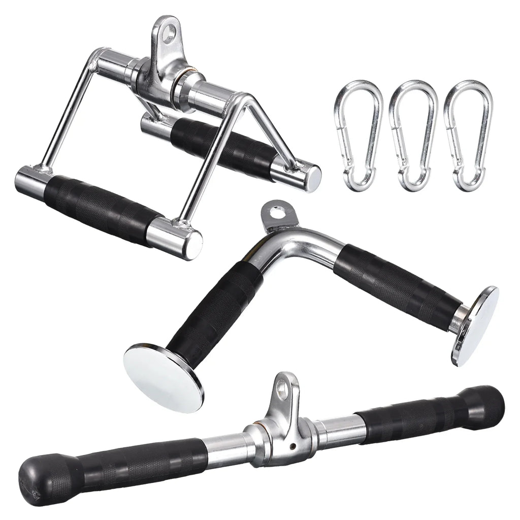 Tricep Press Down Cable Attachment Gym for Accessories, Machine Silver