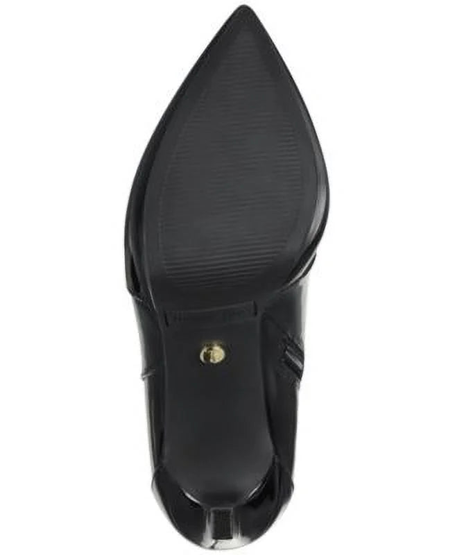 THALIA Pointy Black 3/4" Platform Toe Boots Comfort Zip-Up M outfit Stiletto SODI Trixi 5 Womens