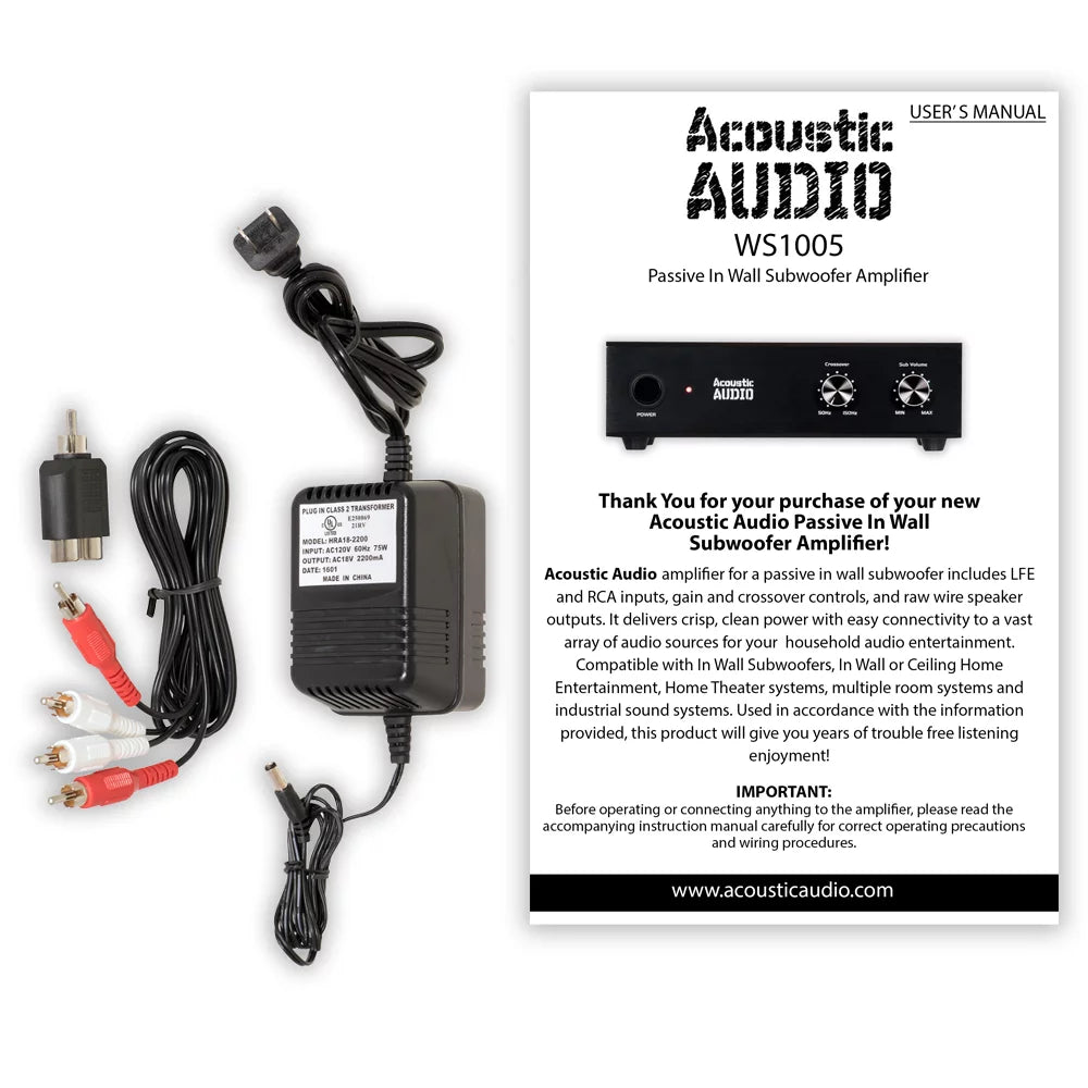 Pack Flush Speaker and Amps 10" Mount with Subwoofers 2 Acoustic HD-S10 Audio