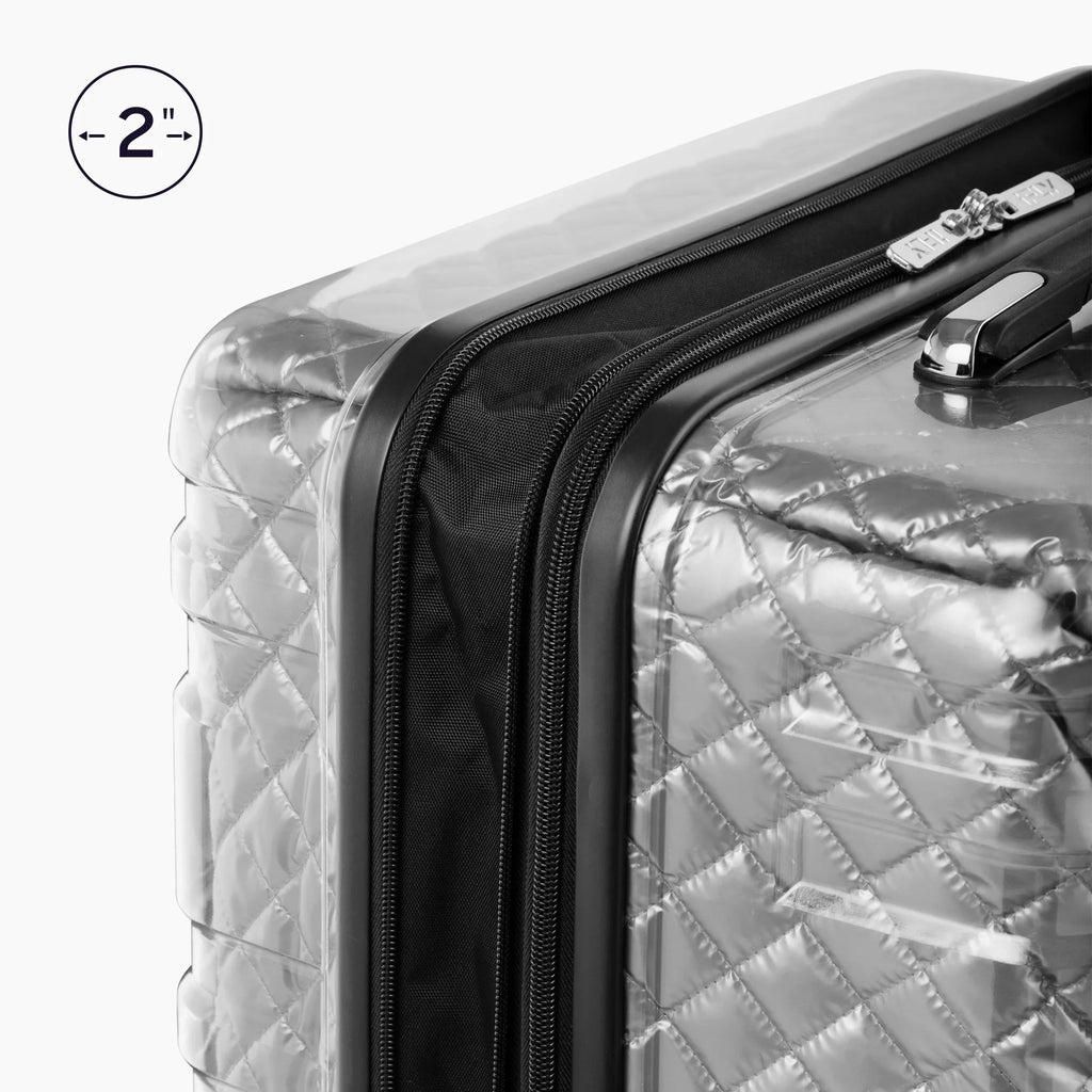20", pack) Lugagge, Spectre Versus iFLY (2 Carry-On Silver Hardside Clear