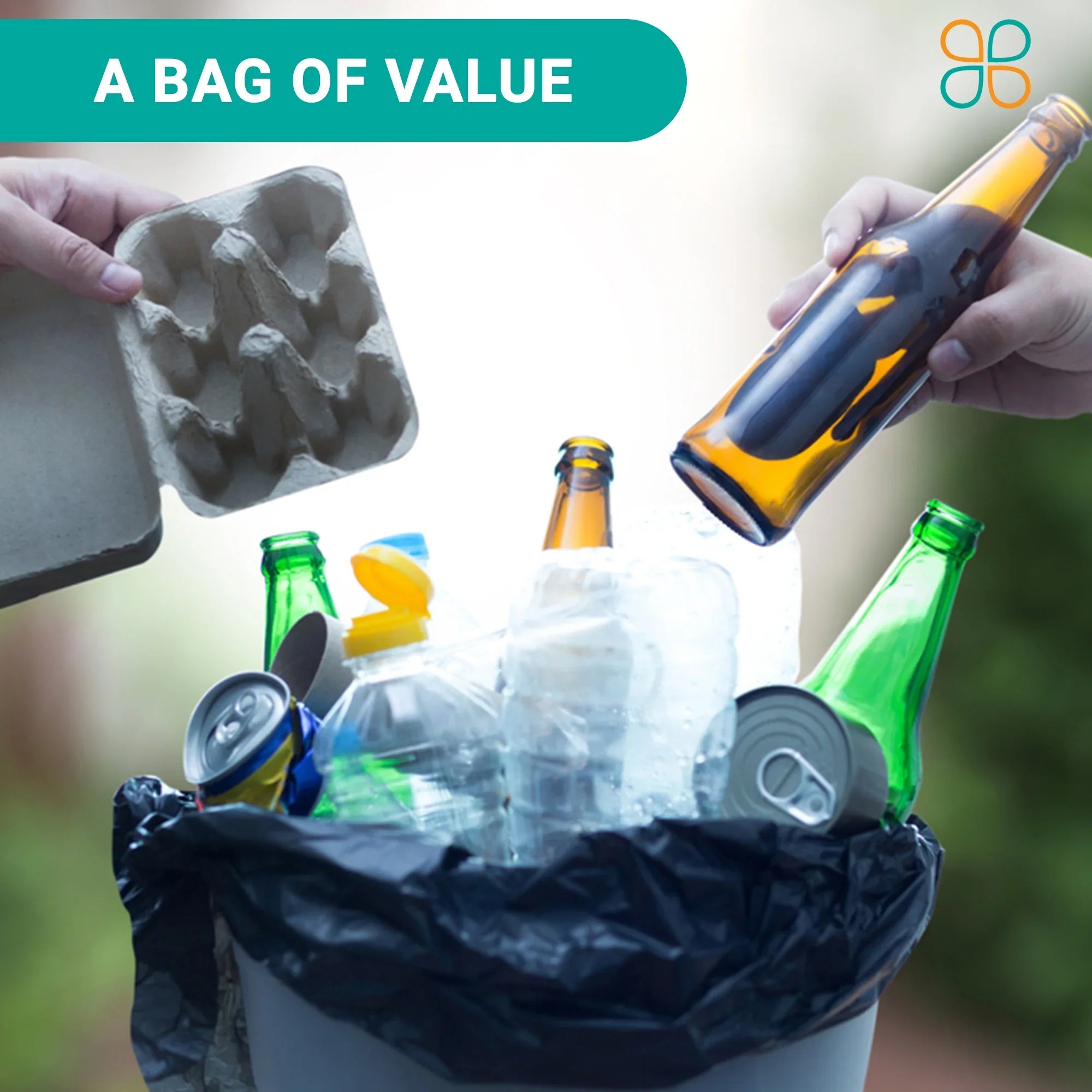PlasticMill 42 Liners. / Bags/Case, 1.5 Black, 33x48, Bags Gallon, Trash Garbage 100 MIL, Can