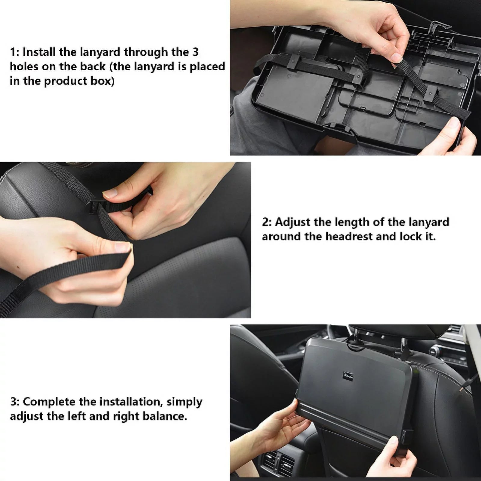 Back Food Organizer Table Tray Table Car Seat And Table Dining Food Foldable Auto Drink And Portable Car Tray Car Backseat Work