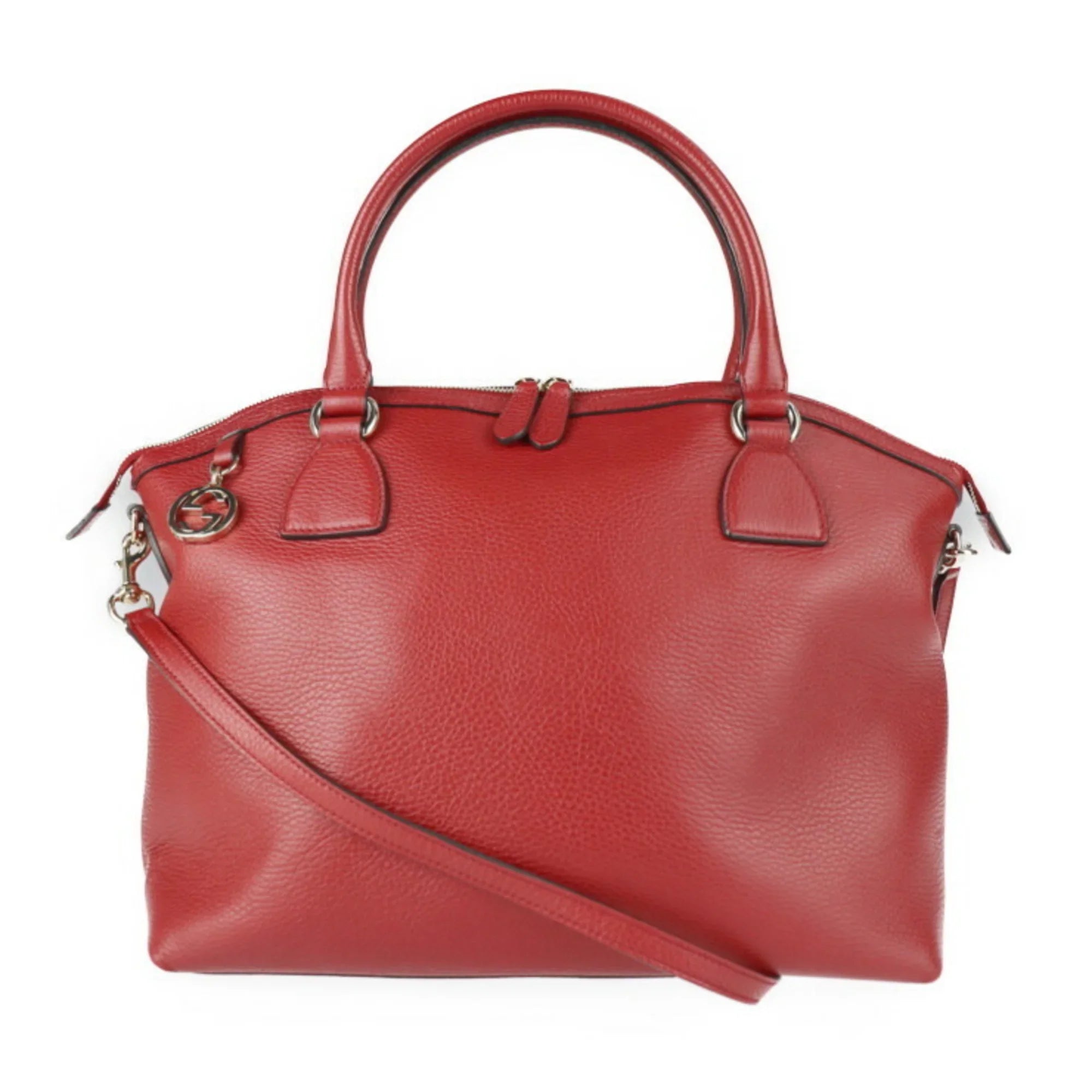 (Good) shoulder red metal charm gold leather fittings 449660 Pre-Owned GG 2WAY handbag bag