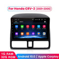 2002 Touch with AWESAFE Car GPS Auto 2003 Android 9 Navigator Inch WiFi Bluetooth Honda for Screen Radio CRV FM Carplay 2004 Mirror Link 2005 2006,1+32GB Stereo 2001 Radio