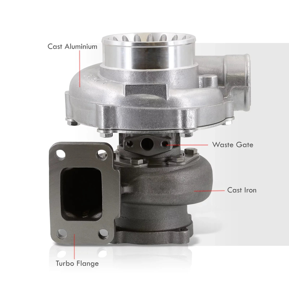 Charger GT35 GT3582 Anti-Surge Boost 0.70 Compatible/Replacement liquid AR & Flange GT30 Universal Turbine T3 Compressor Turbo Car AJP Distributors Turbocharger Cooled Oil For A/R 4-Bolt GTX3582R 0.82