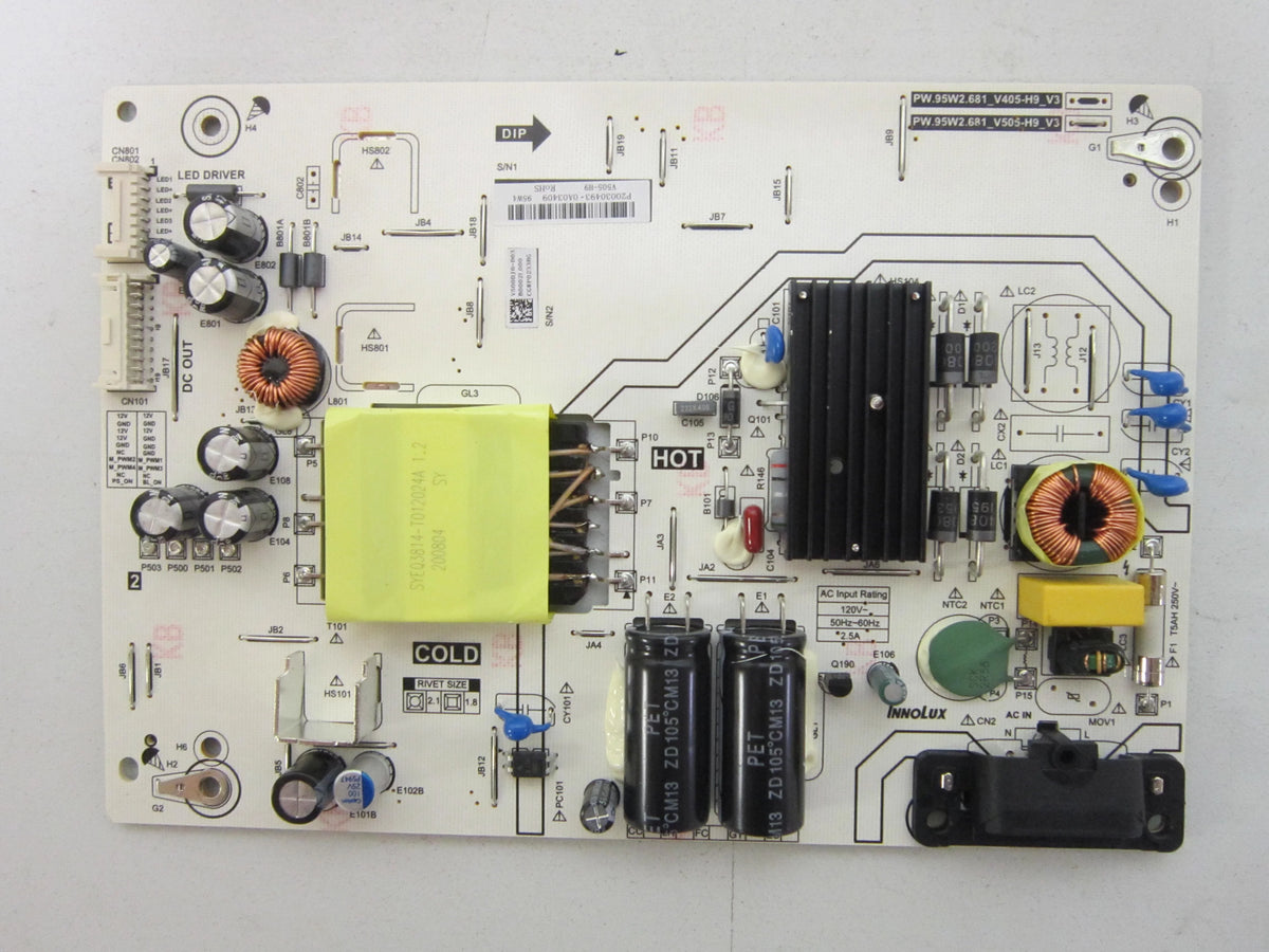 V505-H9 Power (PW.95W2.681, Vizio Supply B0002L000) 6M04B0002L000