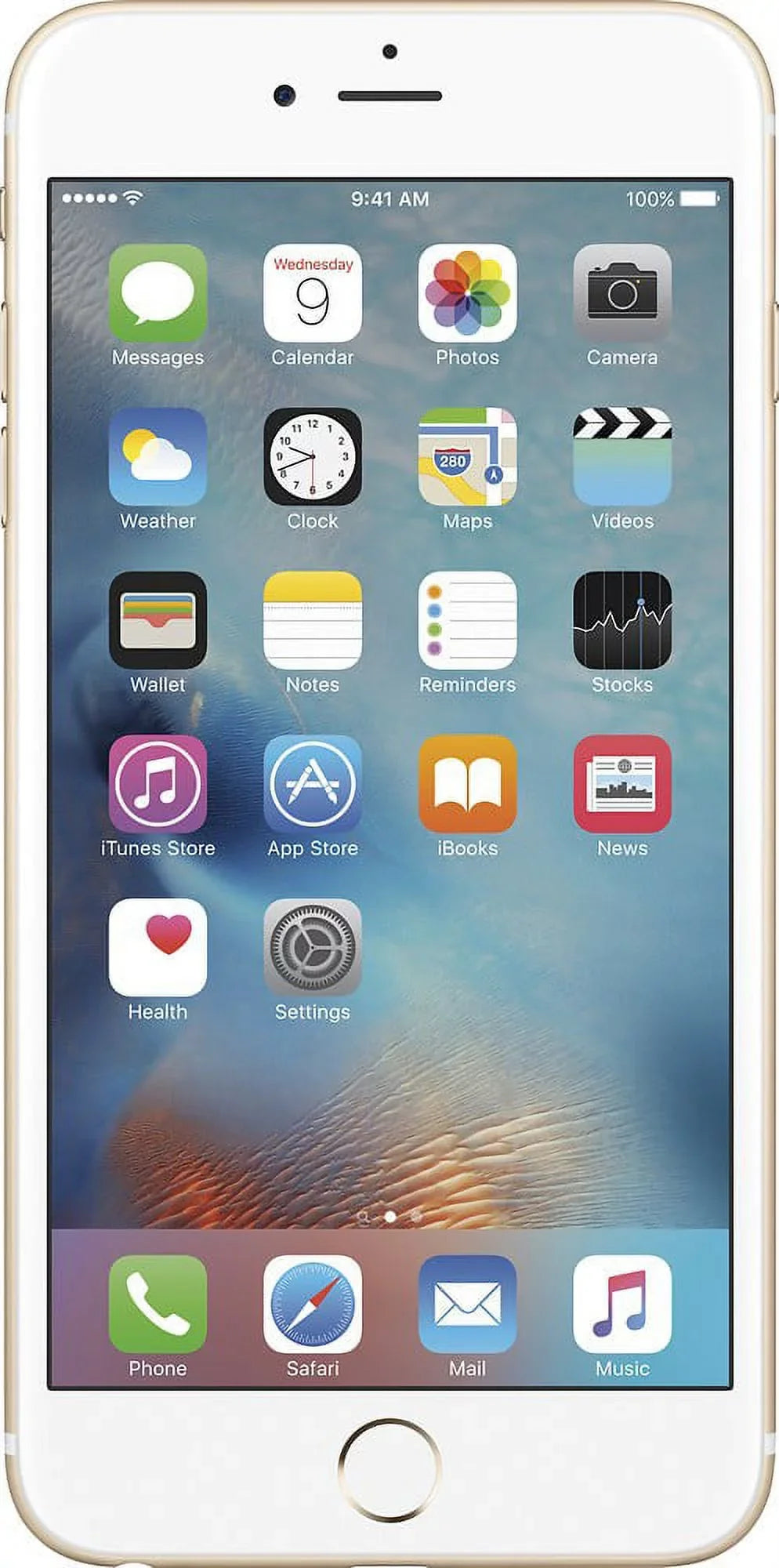 Unlocked (Used) - Gold LTE GSM 12MP Phone iPhone w/ 128GB Dual-Core Camera Plus 4G 6s