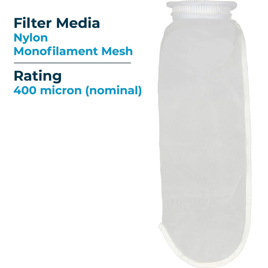 Filter SpiroPure Nylon 40) Bag SP-BN-420-400 (Case Woven of Liquid Micron 400 #4 Mesh Monofilament 255037-03 (20”) BN-420-400