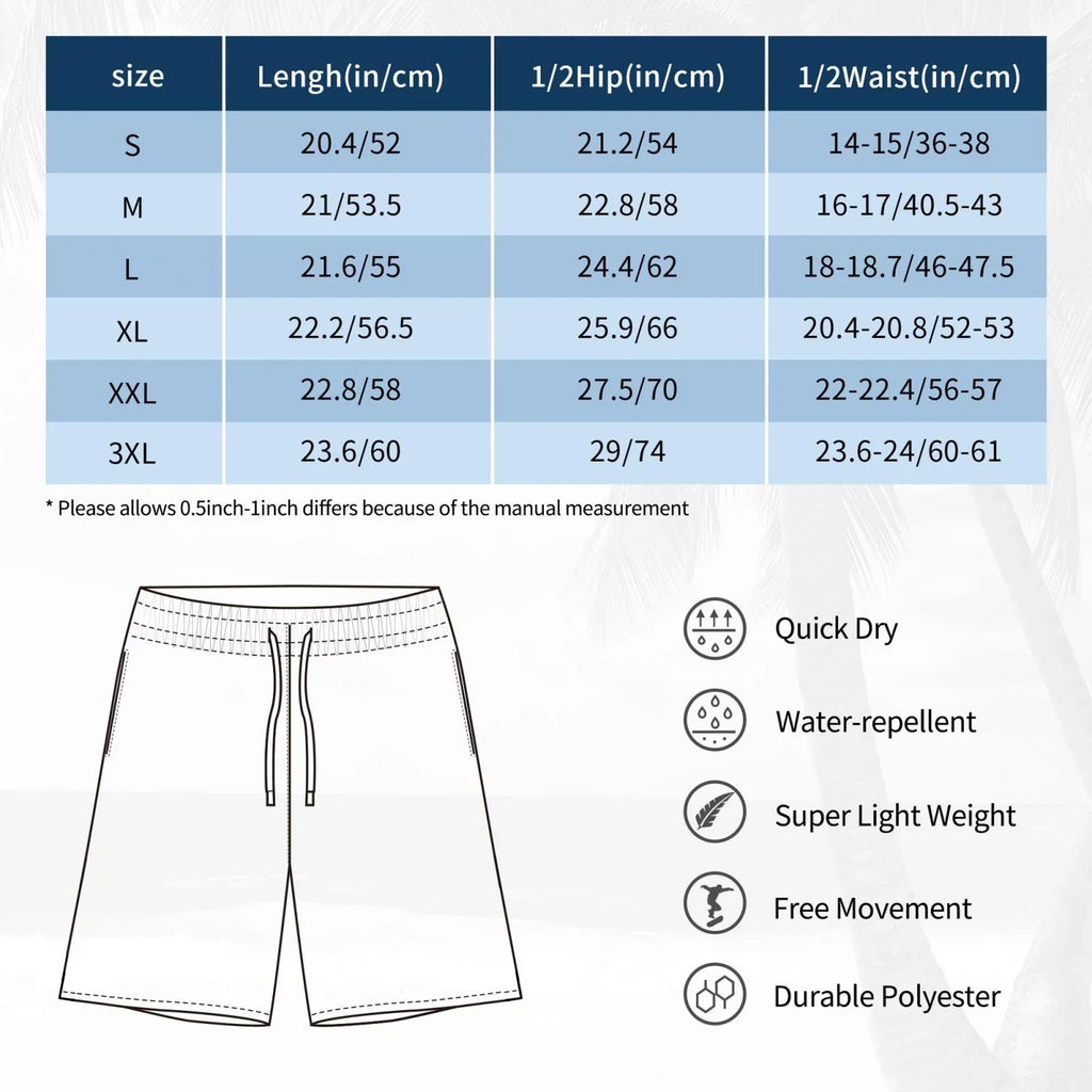 Trunks Swim Beach Shorts Mardi Gra Funny Geometric Quick With Lukts Dry Swim Shorts Mens