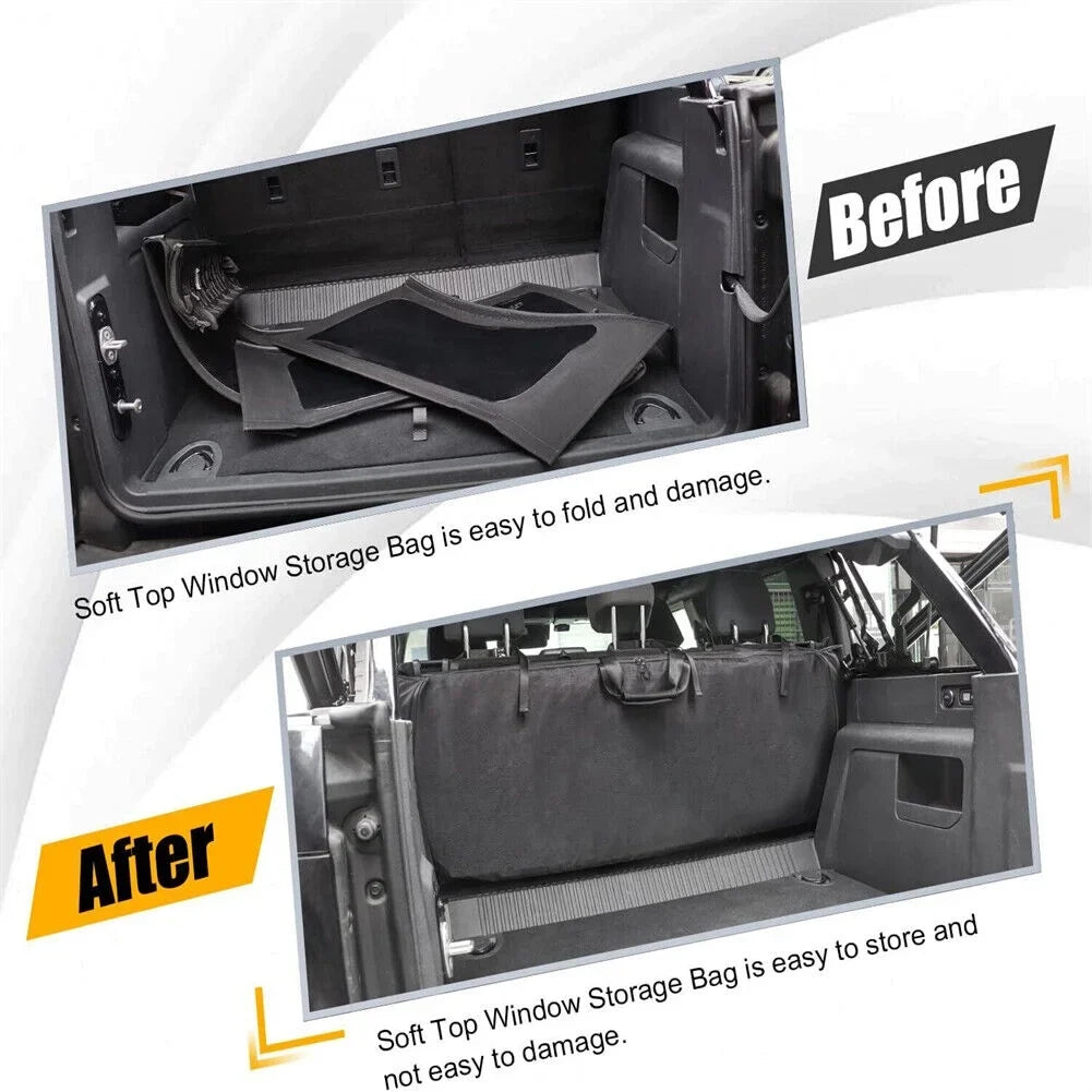 Accessories Soft Top Bronco Window Organizer For Storage Bag 4Door Panel